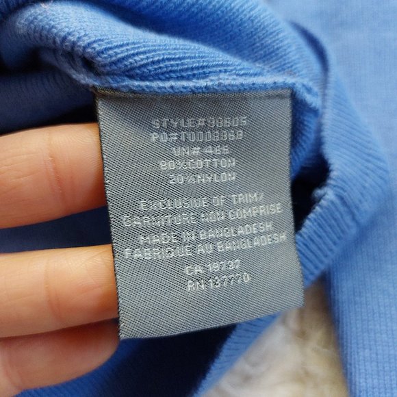 Nexus Apparel Women's China Blue Full Zipper Sweater Size: M - Picture 10 of 10